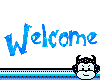 blue welcome
