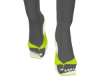 Lime/Wht Sandal Heels