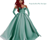 teal formal gown