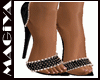 Black - Gold Heels