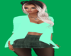 Green Plaid miniskirt