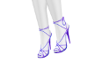 purple glitter heels