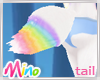 Rainbow Bunny Tail