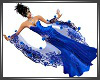 SL Royal Blue Satin Dres