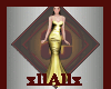[A] Gold Fishtail Gown