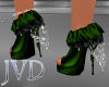 JVD Green Jewel Heels
