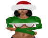 GREEN X-MAS TOP