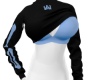 Hoodie Cropp Black