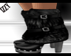 {I} Fur Boots Black