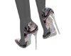 *LV Pink/Grey Holo Heels