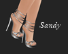 [S] Sandy silver pumps