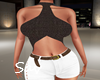 Halter/Short Set-Black