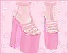 ` Platform Heels Pink
