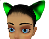 Green and Black Cat Ears