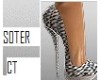 CT: Silver Snake Pumps