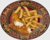 UK Fish and Chips Plate