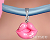 Hot Pink Kiss Choker