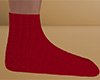 Red Knit Socks (M)