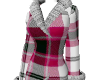 pink Checkered Coat