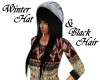 Winter Hat & Black Hair