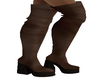 long brown boots