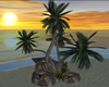 Sunbeds and Palm treeW/P