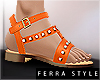 ~F~Summer Sandals Orange