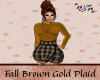 Fall Brown Gold Plaid