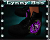 Purple Skull Boots M