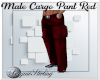 Male Cargo Pant Red