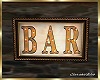 Gold Framed Bar Sign