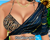 (A) Navy Chic Top