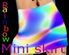 Rainbow mini skirt