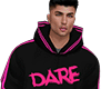 Dare pink/black hoodie