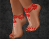 (KUK)feet&tatoo red