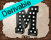 K. Marquee Letter "M"
