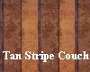 Tan Stripe Couch