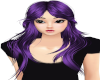 long Purple Hair w/Bangs
