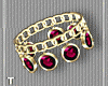 Burgundy Gold Bracelets