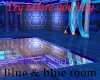 Blue and blue room
