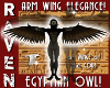 EGYPTIAN OWL ARM WINGS!