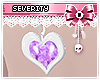 *S Purple Heart Necklace