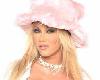 pink hat blond