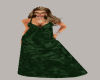 Maternity Green Vel.Gown