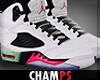 Jordan 5 Poison Green'