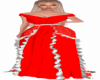 Elegant red white Dress