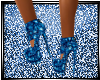 Shimmer Blue Heels