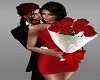 Red Roses Couple Pose
