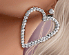 Heart  earings silver