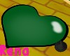 Wicked Green Heart Rug